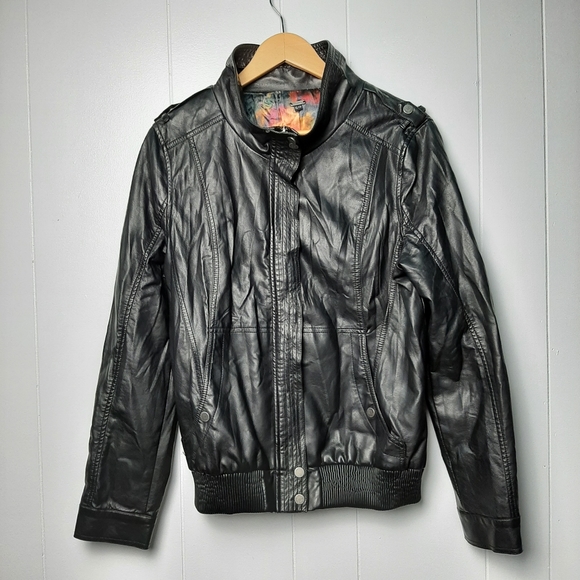 KISMET FAUX LEATHER Bikers Jacket Woman's - Picture 1 of 12